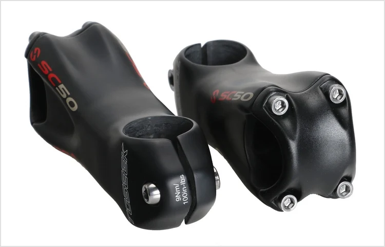 S126 Cycling Bicycle Stem black 10 degree SC50 full carbon fiber road bike riser mountain handlebar | Спорт и развлечения
