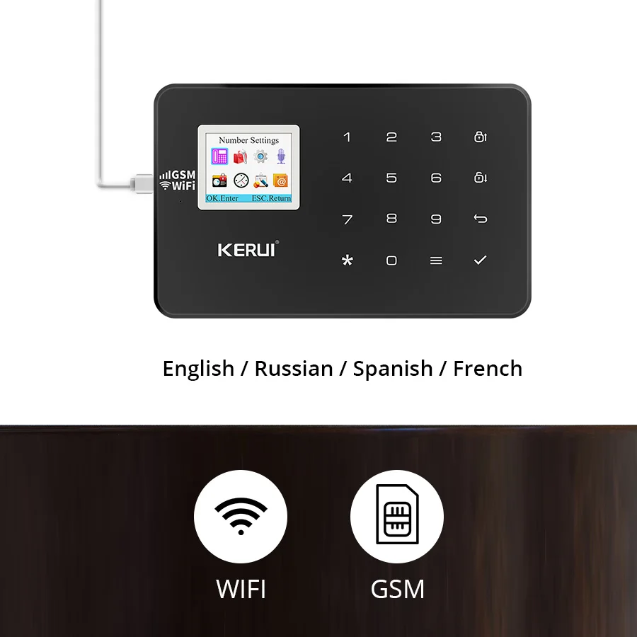 KERUI W18 Wi-Fi GSM система охранной сигнализации с автоматическим набором 6 обозначенных телефонов приложение управление настраиваемый детектор движения датчик охранной сигнализации