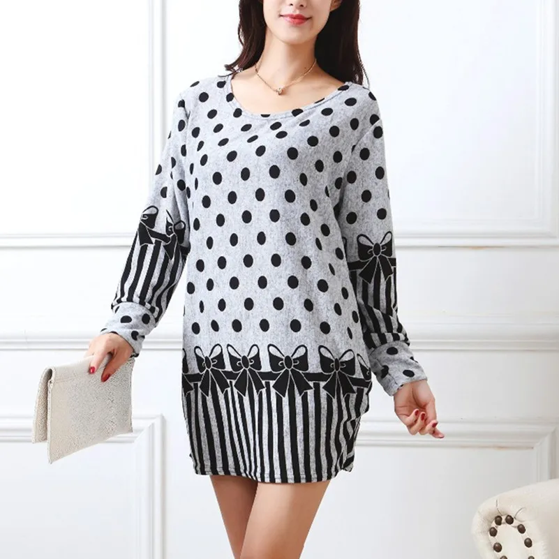 Новинка Весна 2020 модные женские платья с длинным рукавом платье большого размера