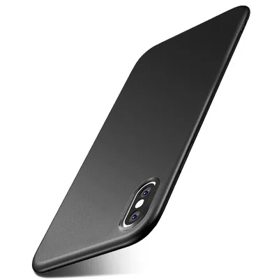 Матовый черный чехол для iPhone X 7 8 Plus ультратонкий мягкий гелевый силиконовый из