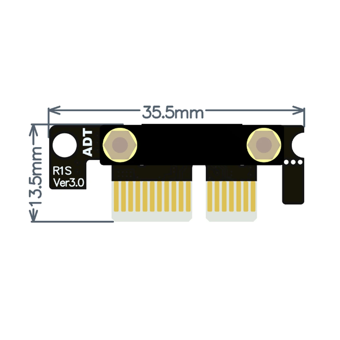 PCI Express 3 0x1 карта расширения графическая ленточный кабель удлинитель 180 плоский