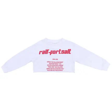 White Sweatshirt Midriff-baring/укороченная Толстовка костюм со штанами для бега детская одежда в стиле хип-хоп джазовая одежда костюмы для уличных танцев для девочек - Цвет: White Sweatshirt