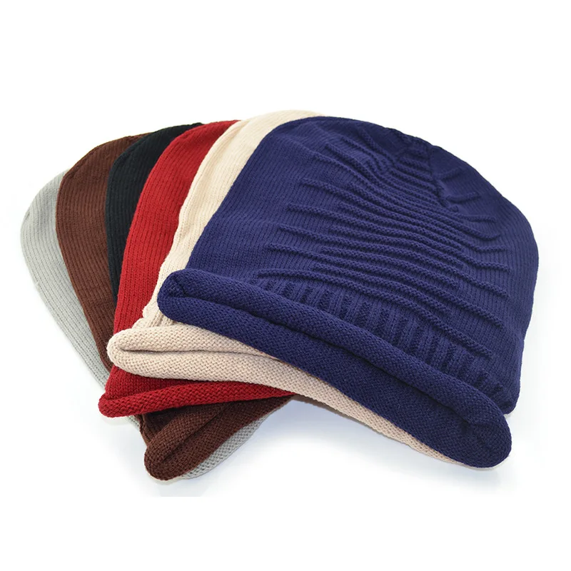 2018 шапка полосатая вязаная Корейская версия зимняя Шерстяная кепка рукав голова