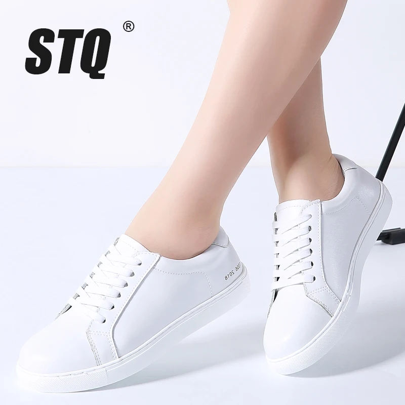 STQ/2018 г. осень Женские Кроссовки Женская обувь вулканическая на плоской подошве