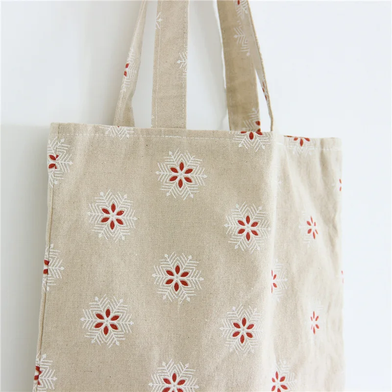 YILE вручную Экологически чистая многоразовая сумка-шоппер через плечо из хлопка и