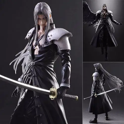 

New Boss Sephiroth Play Arts Kai Game Film Ultimate Fantasy VII 7 Advent Child Action Figure Toys