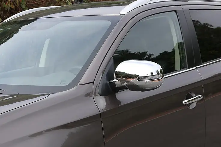 Крышка зеркала заднего вида ABS Chrome/Декор заднего вида для Outlander 2013-2018 Автомобильный стиль.