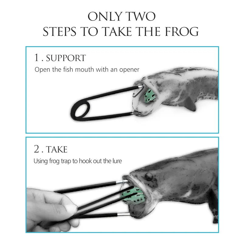 

LINNHUE Decoupling Device High Quality Fish Mouth Spread Opener Hook Pick Frog Lures Take Recovery Fishing Tools Gear