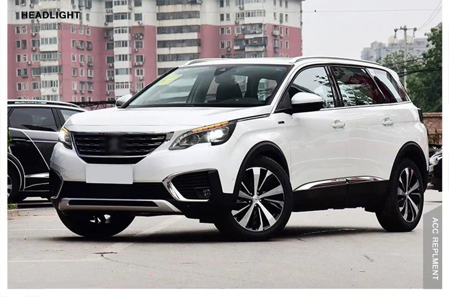 2 шт. светодиодный фары для peugeot 3008 светодиодный автомобильный фонарь ангельские глазки ксенон HID комплект Противотуманные фары светодиодный дневные ходовые огни