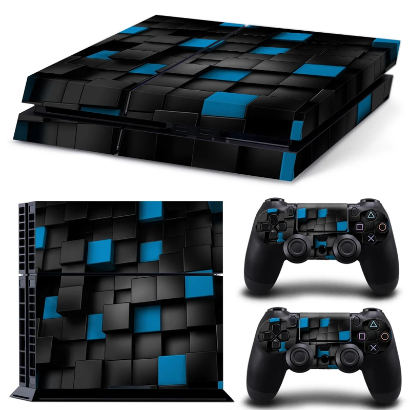 Съемная наклейка для PS4 защитная пленка Playstation 4 консоль и 2 контроллера