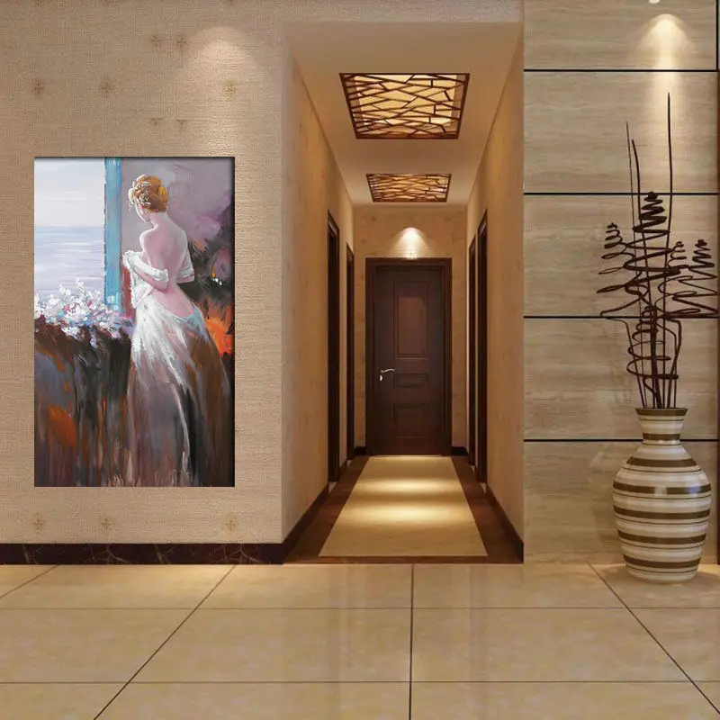 Портретные модные картины ручной работы декоративная картина для спальни боди