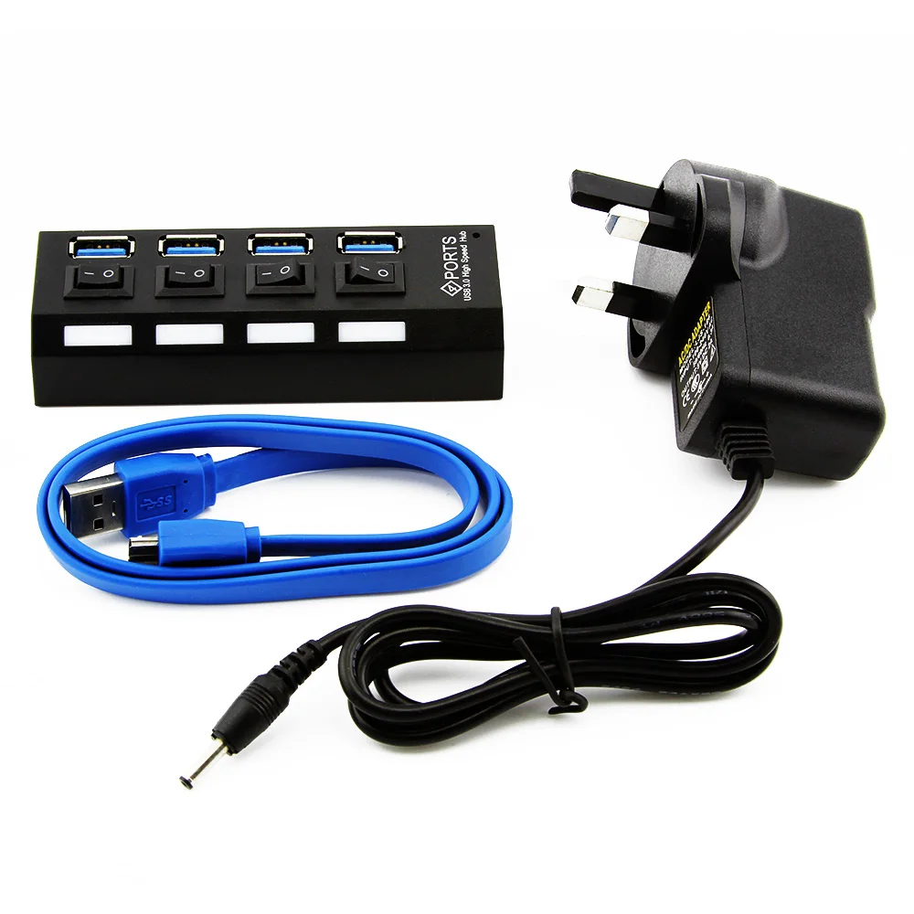 CHYI USB HUB 3 0 Супер скорость 5 Гбит/с 4 порта мини сплиттер с