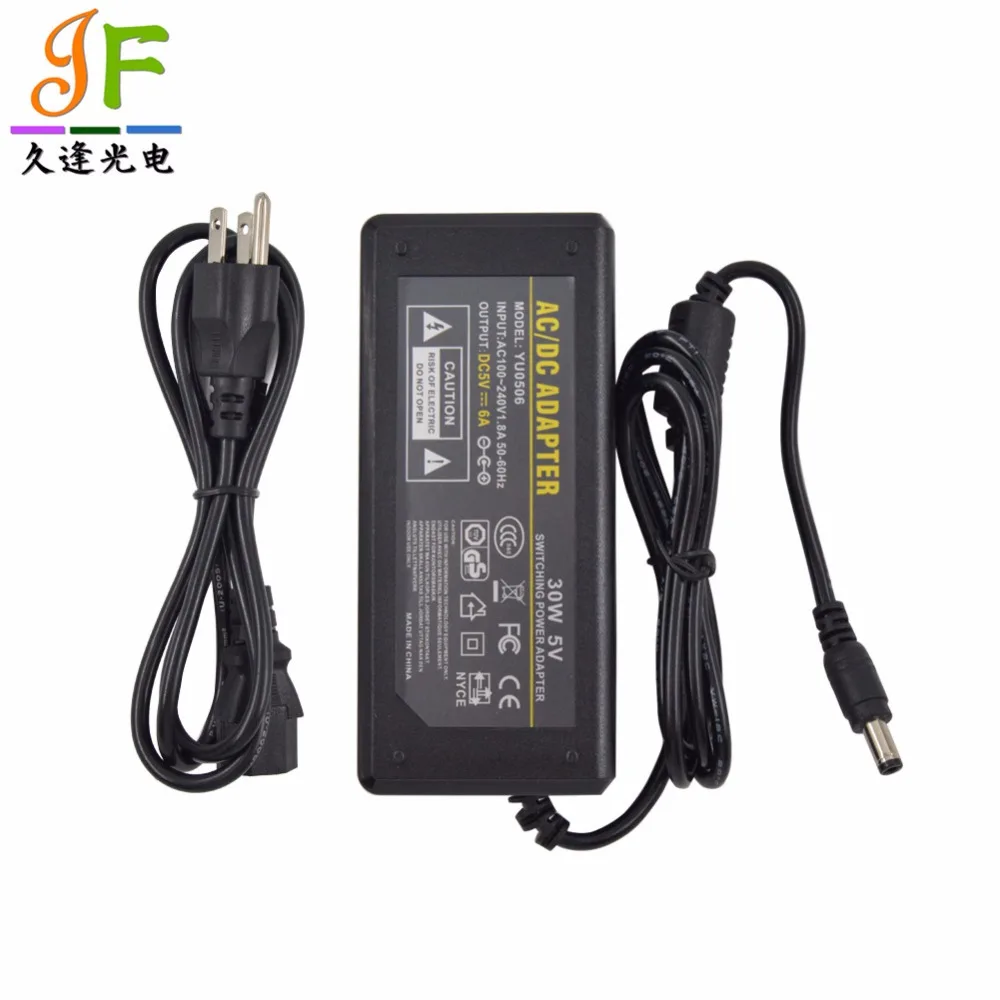 20 шт. быстрая доставка блок питания для светодисветодиодный 5 в 6 А APA102 WS2812B WS2801