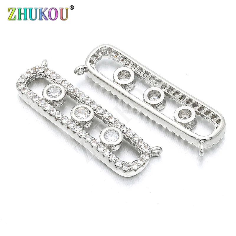10*33mm Brass Cubic Zirconia Crystal Rectangle Charms Pendants DIY Jewelry Accessories Mixed Color Model: VD209 | Украшения и