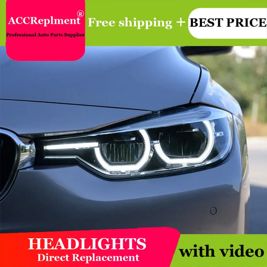 Автомобильный Стайлинг для BMW 3 серии F30 светодиодный светильник s U Angel Eyes 2013 2015 бар