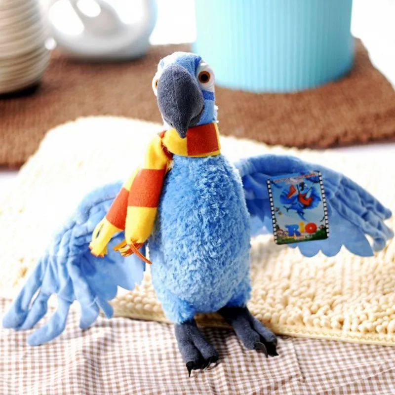 middle lovely boy parrot toy Rio movie plush Blu gift about 38cm 0039 | Игрушки и хобби