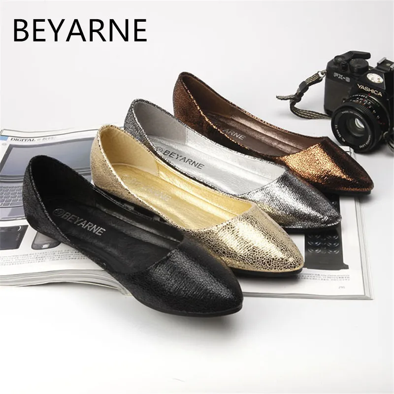 Beyarne сезон: весна–лето новые женские мокасины Повседневное из искусственной