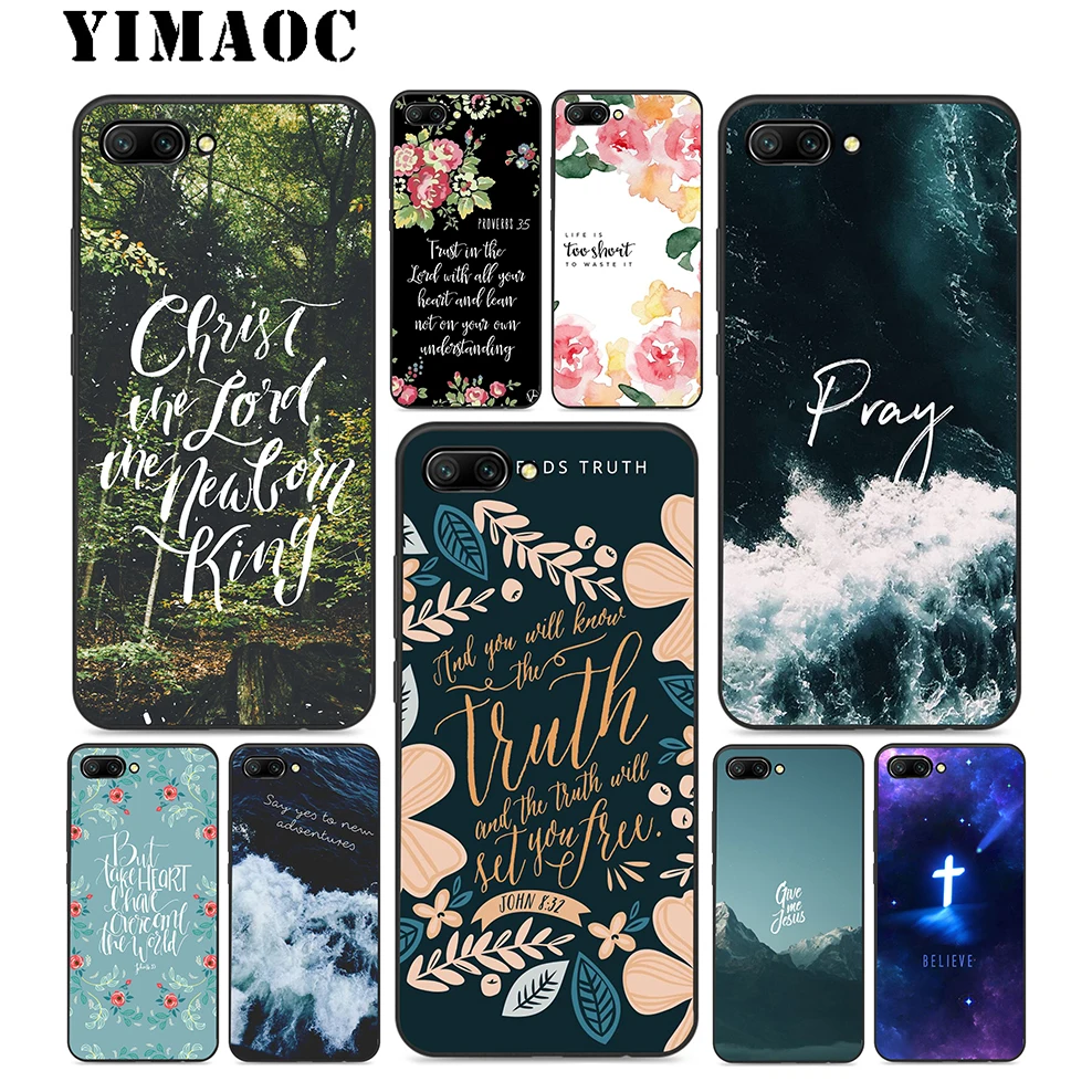 YIMAOC Иисус Христос христианский силиконовый чехол для huawei Honor Коврики 10 P20 P10 P9 P8 P