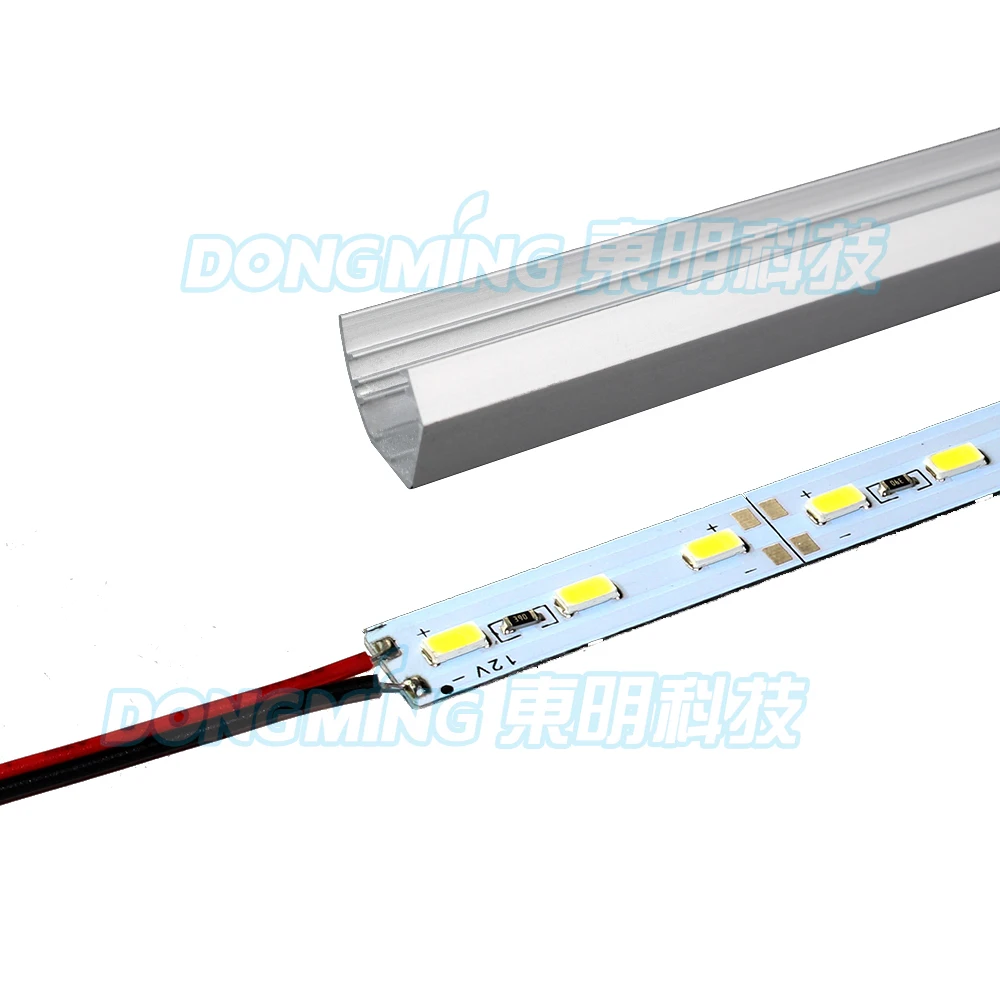 U/V алюминиевый профиль DC 12V LED Bar Light 50 см 36led s led luces strip 5630 для кухни шкафа кабинета