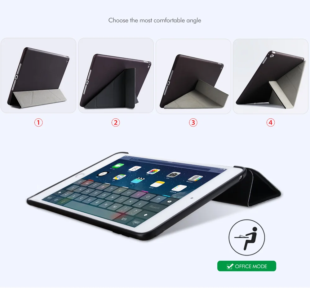 Флип-чехол из искусственной кожи чехол для iPadMini 4 чехол для планшета Мягкая силиконовая задняя крышка для iPadMini5 Подставка Авто спящий смарт-чехол
