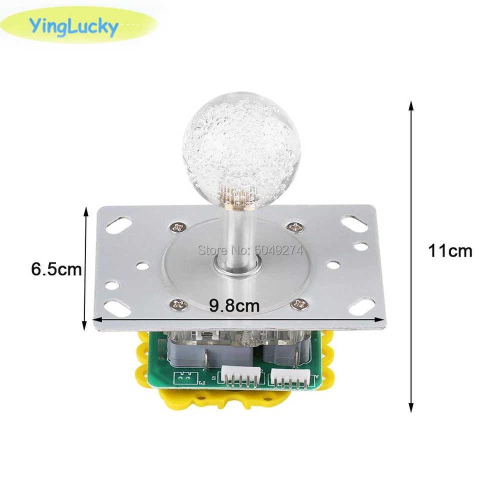 Yinglucky 1 шт. 7 цветов светодиодный джойстик Sanwa OEM красочный joystcik аркадная машина аксессуары