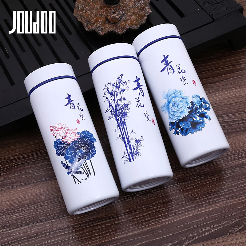 Керамическая бутылка для воды JOUDOO термос из нержавеющей стали наружного