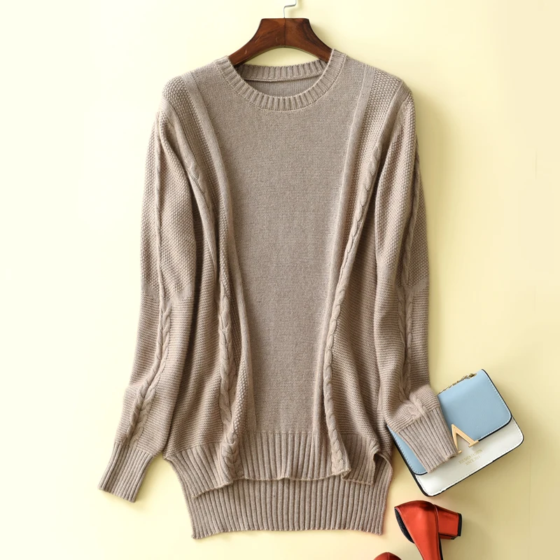JECH Women 2017 Autumn Winter Fashion O-Neck Sweaters Cashmere Femme Jumpers Long Sleeve Warm Soft Casual Pullover | Женская одежда