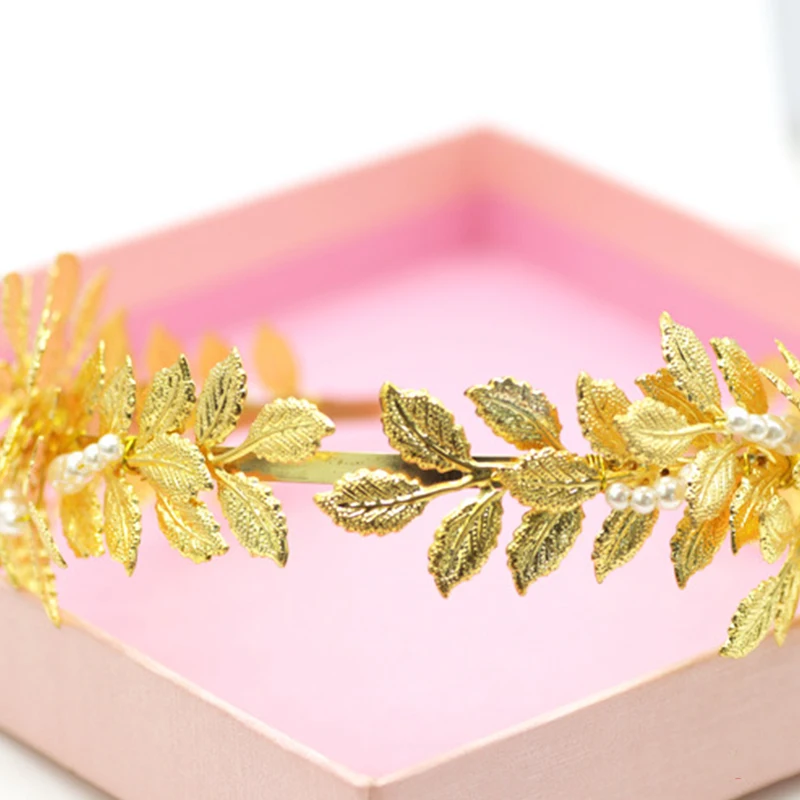 Ободок для волос в виде листвы римской богини красивые ободки головные уборы