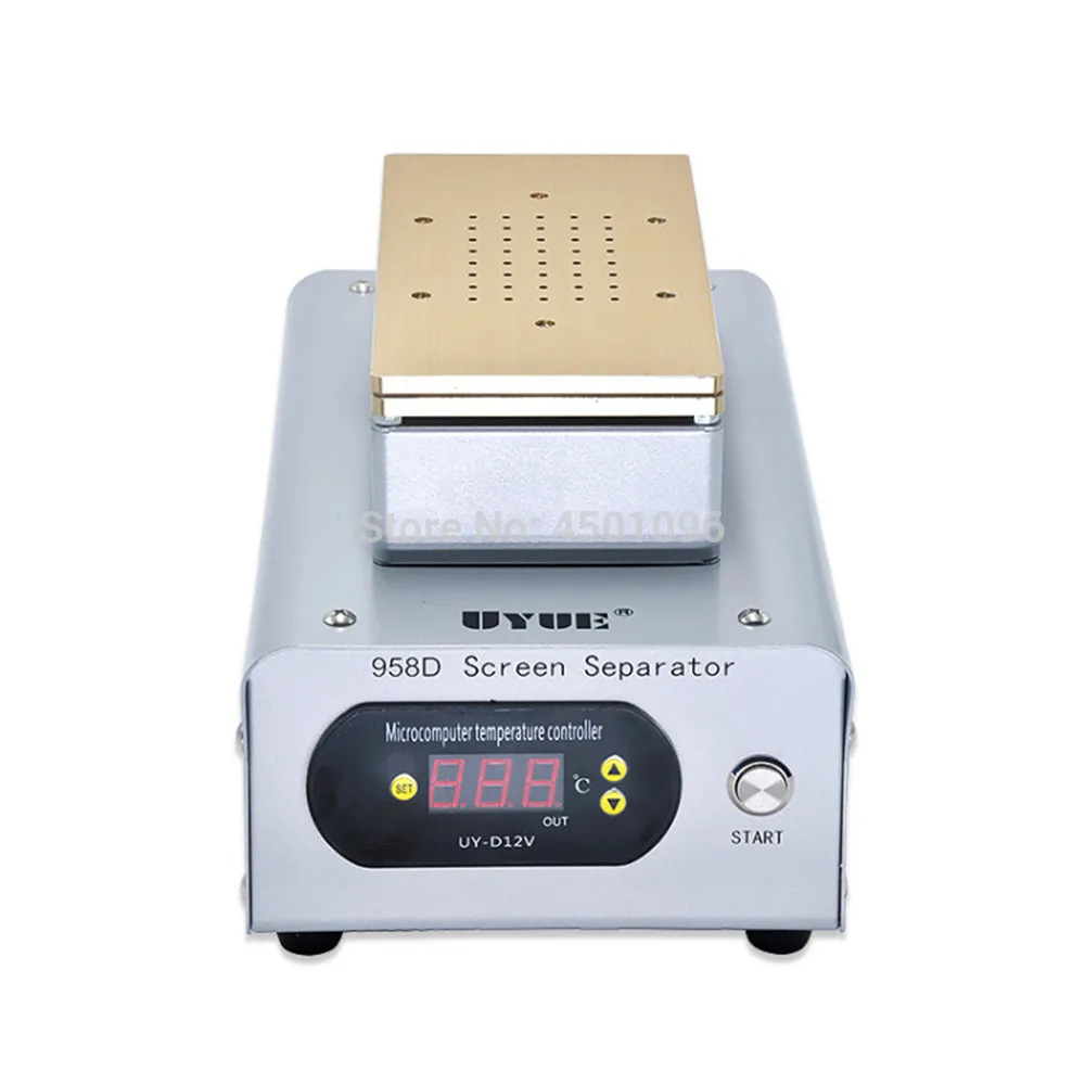 UYUE 958D 7 дюймовый ЖК дисплей для нагрева сепаратор amchine с двумя встроенным насосом