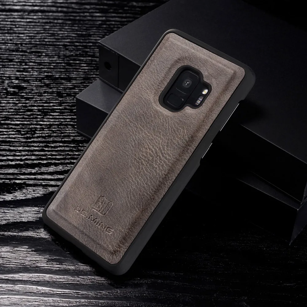 Для samsung S9 (полиуретан) с откидной крышкой 15 слот для карт съемная накладка
