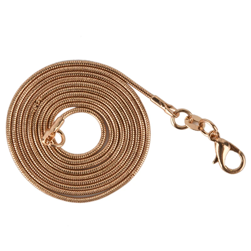Позолоченные 1 мм цепочки под змеиную кожу удлиняющая Хвостовая