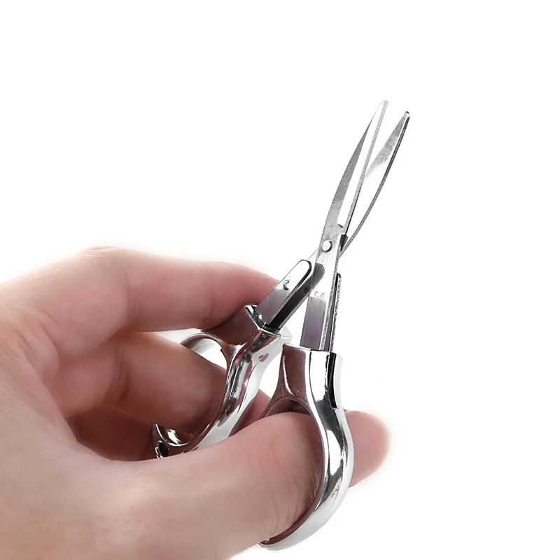 Складной брелок ножницы из нержавеющей стали для кемпинга рыбалки мини резак