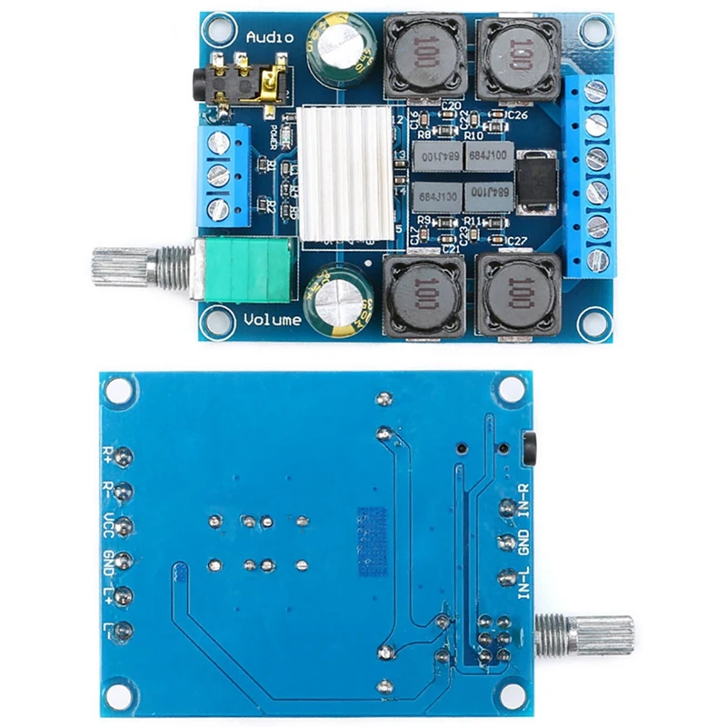 

Tpa3116D2 2x50W Digital Power Audio Amplifier Board Module 4.5V To 27V Volume Control Dual Channel Stereo