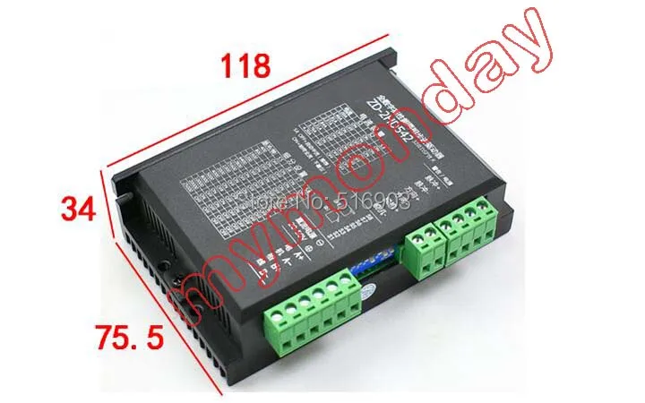 2 фазовый гибридный шаговый двигатель Nema 34 86 4N.m 4.0A диаметр вала 14 мм + драйвер