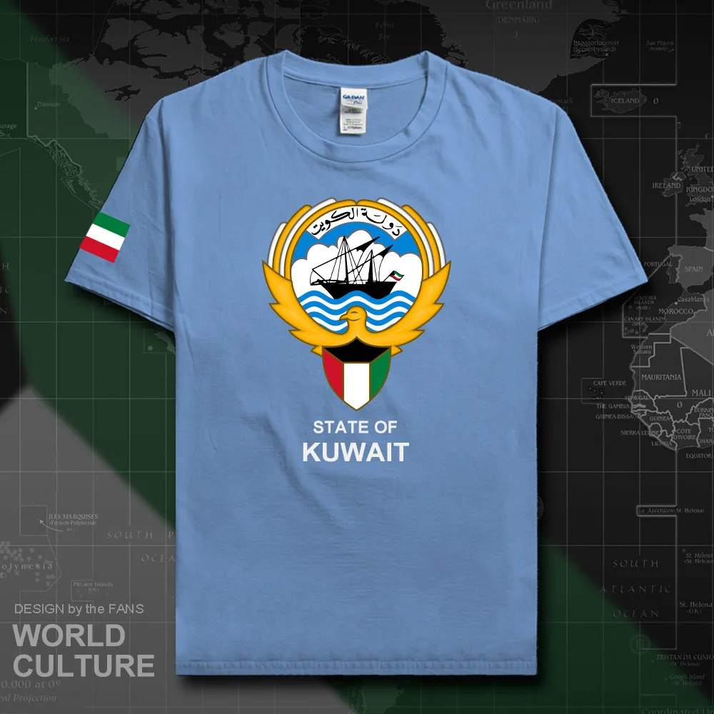 Kuwait Kuwaiti Мужская футболка мода 2018 трикотажные изделия национальная команда 100%