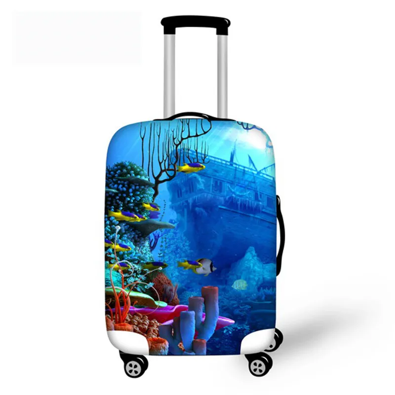 FORUDESIGNS/чехол с 3D рыбкой для костюма, чехол s, чехол для костюма, защитный чехол для багажа, аксессуары для путешествий, костюм на молнии 18-30 дюймов - Цвет: C0293