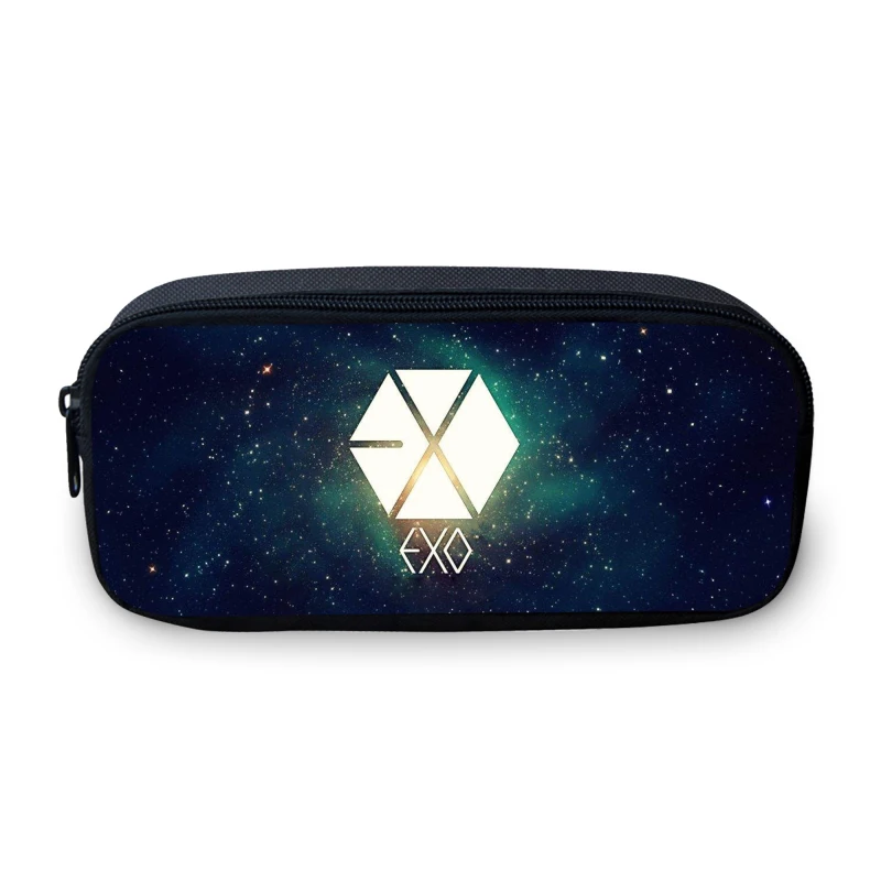 Зеленый VEEVANV EXO письмо пинт пенал для девочек школьная кошельки милый мультфильм кошелек модная детская сумка для хранения Для женщин большой кошелек - Цвет: Зеленый