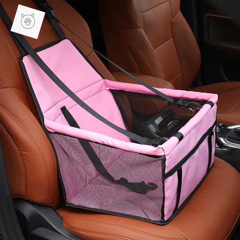 Pink SUPREPET Складная Водонепроницаемая переноска для собак, автомобильный дорожный Внешний чехол для домашних животных, чехол для на автомобильное сиденье для перевозки собак, собак, кошек, автомобильных ремней безопасности, сумка для домашних животных - Цвет: Pink