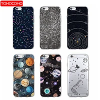 outer space planet spaceship constellation stars moon soft clear phone case for iphone 13 13pro 12 mini 11 pro 7 8plus x xs max