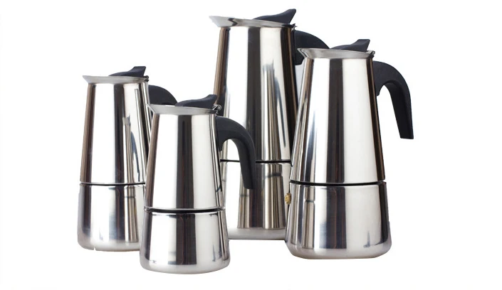 Нержавеющая Moka Эспрессо кофеварка Mocha итальянский топ Moka Cafeteira Cottura Filtro латте плита фильтр кофейник Перколятор