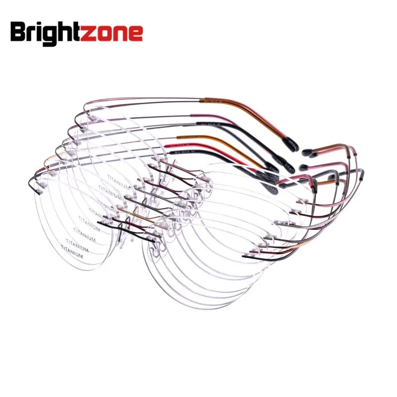 Новинка 2020 модные очки кошачий глаз без оправы от близорукости титановые женские