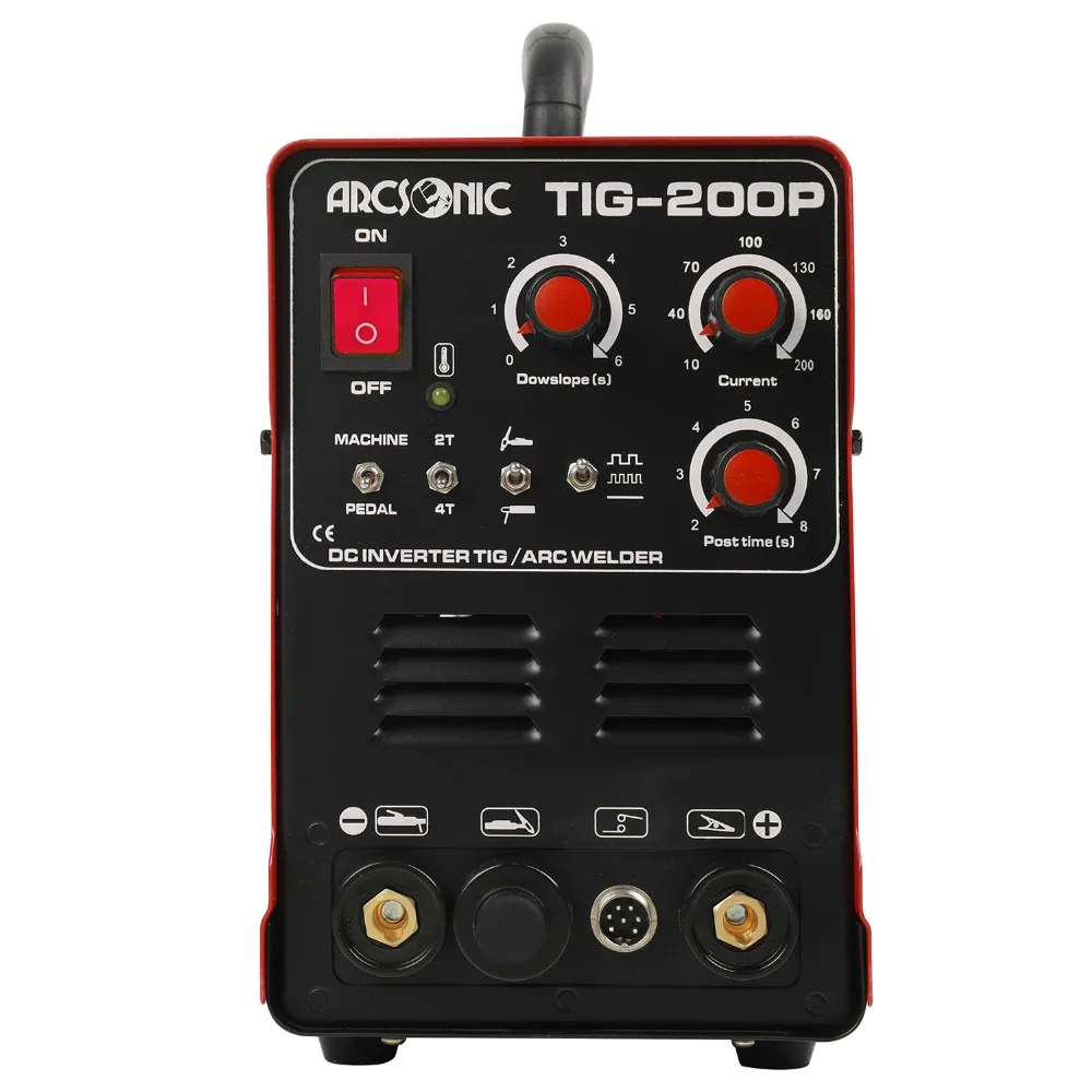 TIG200P Pluse 200 ампер дуговой TIG импульсный TIG сварочный аппарат многофункциональный TIG200P портативный инвертор TIG сварочный аппарат аргоновая сварка