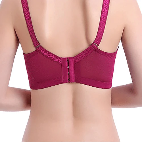 Женский Модный хлопковый кружевной бюстгальтер большого размера