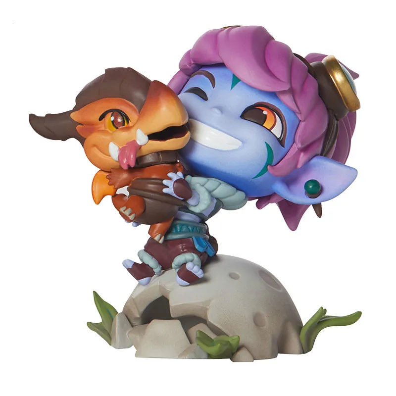 withoutbox Игра ПВХ фигурка Poppy Tristana Blitzcrank Riven Коллекционная модель игрушки в ассортименте - Цвет: withoutbox