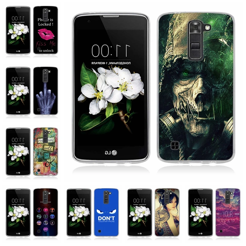 Новые Мягкие силиконовые чехлы из ТПУ для телефонов LG K7 K330/Tribute 5 LS675/X210 X210DS 3D
