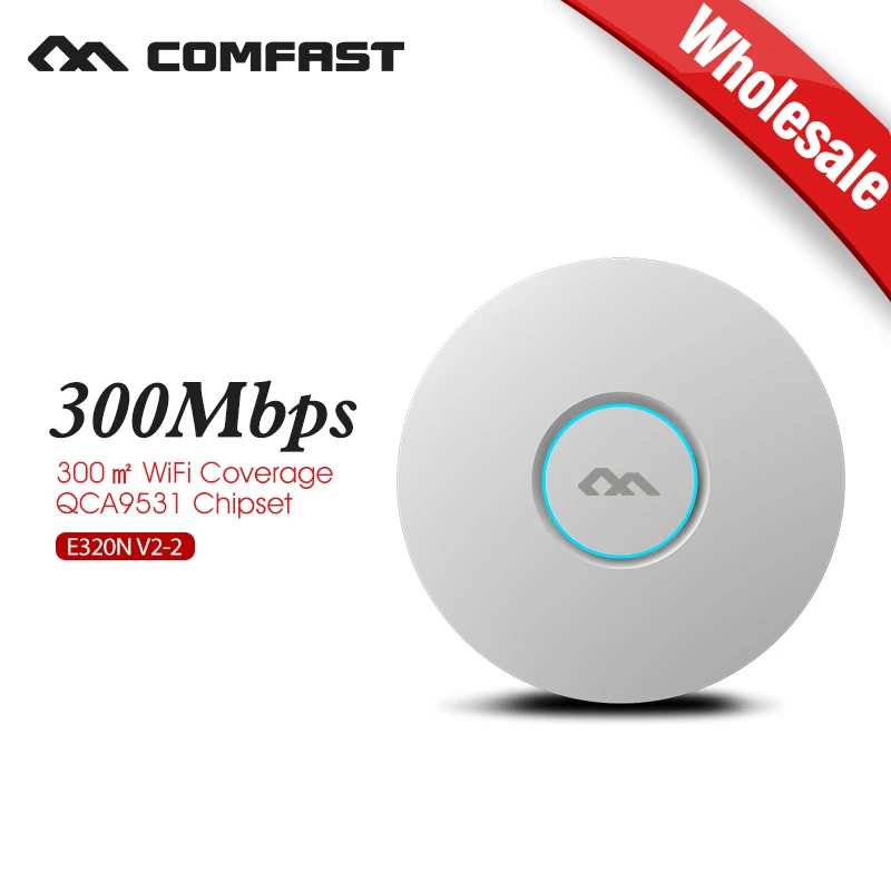 COMFAST Wireless AP 300Mbps Ceiling 802.11b/g/n ATHEROS MTK7620 Indoor 48V POE Power 16 Flash WiFi Access Point CF-E320NV2 | Компьютеры и