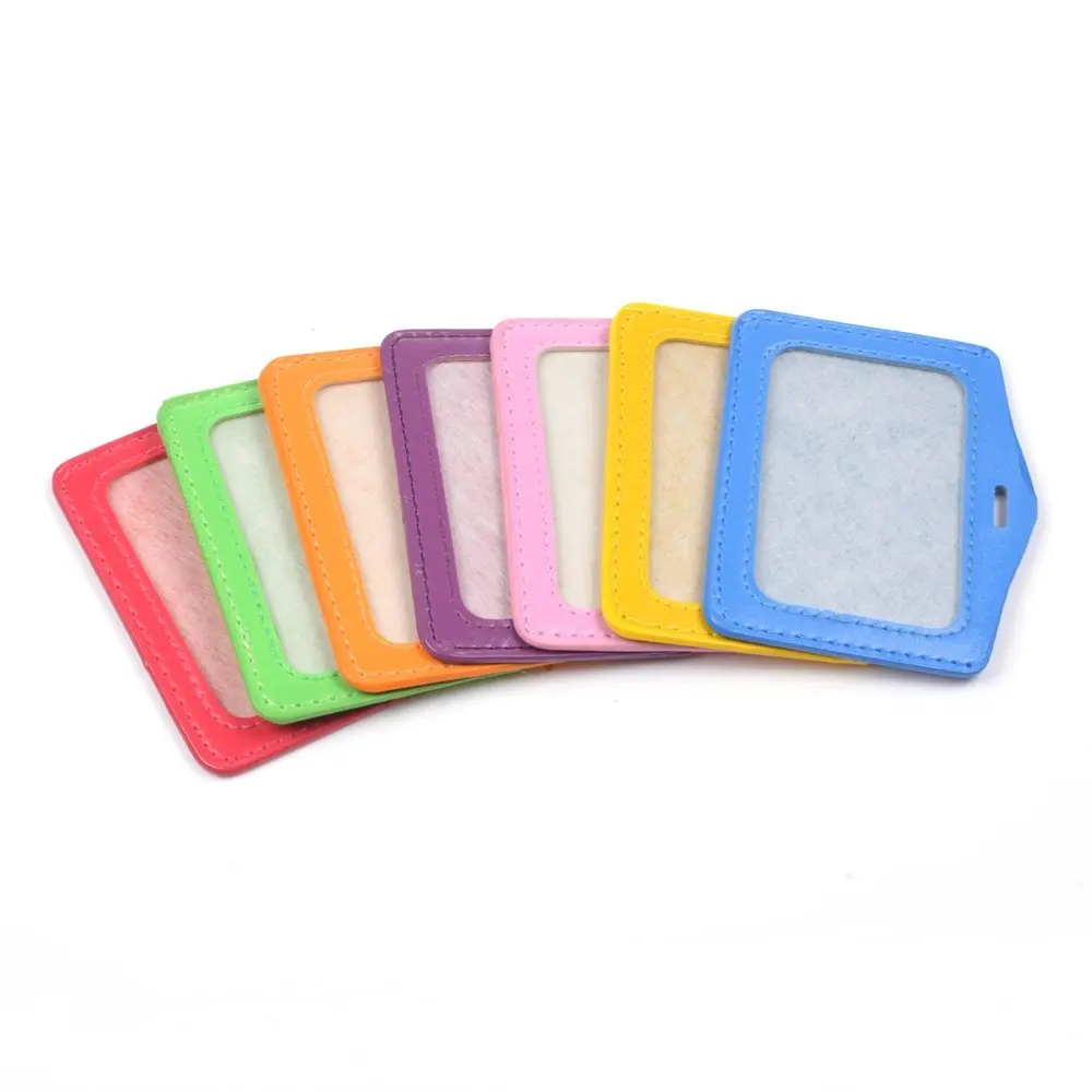 Бейдж из искусственной кожи в горизонтальном стиле 7 шт.|card badge holder|badge holderid card holder |