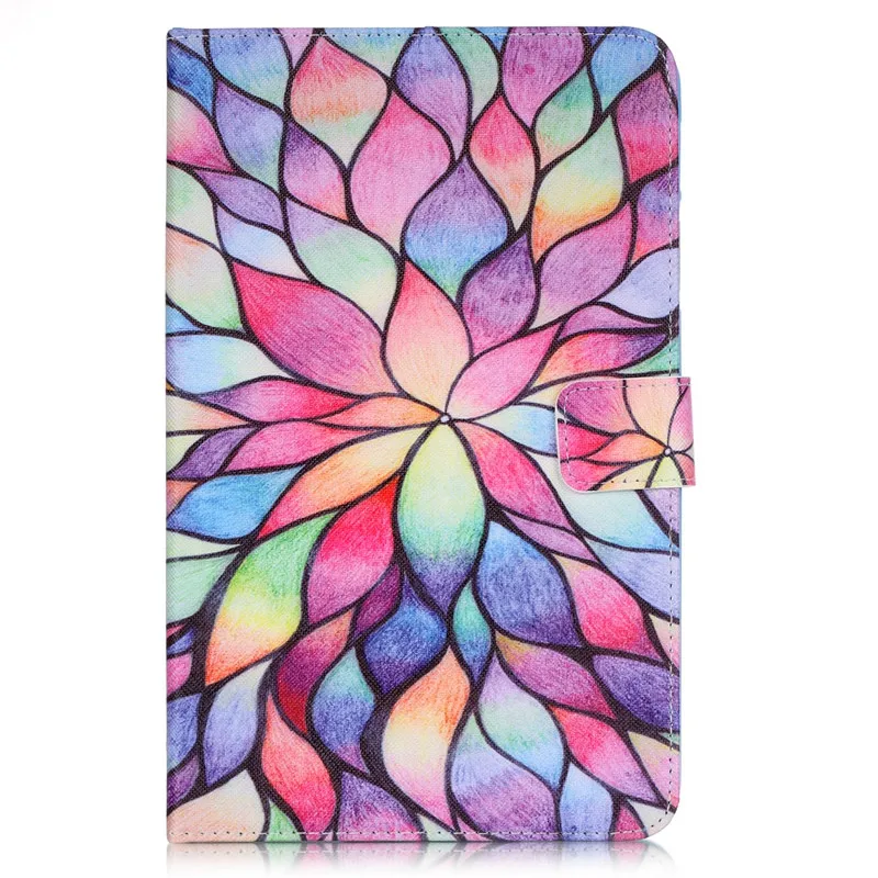 Lovely Cartoon Flower Skull Pattern PU Leather Stand Case Cover for Samsung Galaxy Tab E 8.0&quot T377 T377V T375 Gen Tablet | Компьютеры