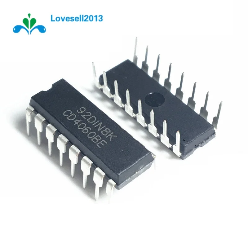 10 шт. CD4060BE CD4060 4060 ПУЛЬСАЦИЯ для переноски бинарная микросхема счетчика DIP 16 pin