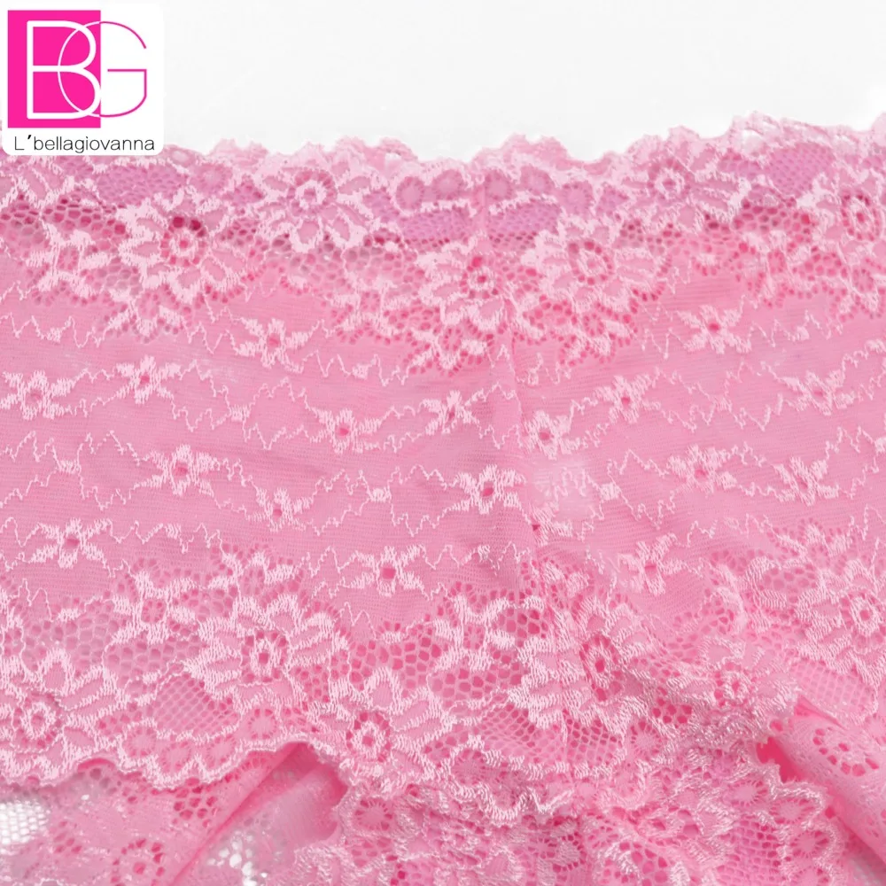 Трусы женские сексуальные трусы-брифы кружевные с цветочным принтом 818 | Женская